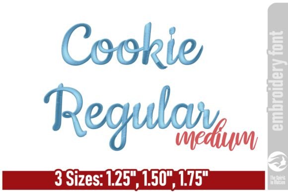 Cookie Regular Embroidery Font: Stylish Script for Your Projects
