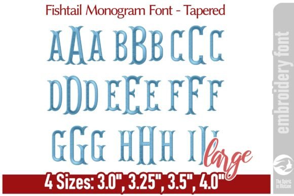 Fishtail Monogram Font - Tapered / L: A Designer's Guide