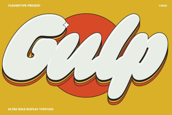 Gulp: A Fun Display Font for Modern Branding