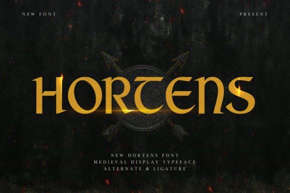 Hortens: A Medieval Typeface for Bold, Historic Designs