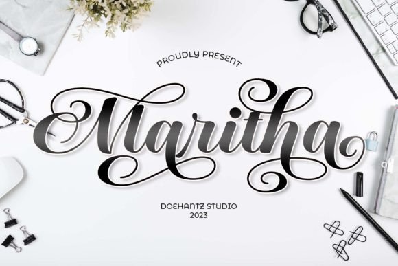 Maritha: A Handwritten Font That Brings Bold Nostalgia
