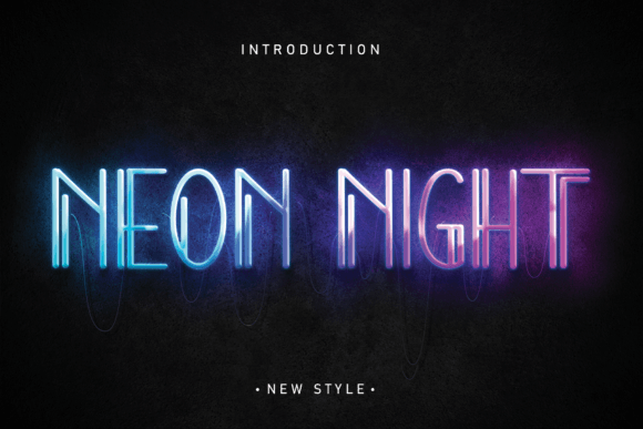 Neon Night: The Display Font That Captures Modern Cool