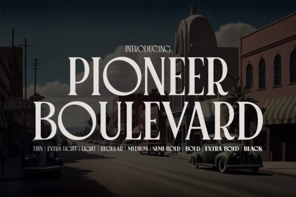 Pioneer Boulevard: A Vintage Serif for Modern Projects