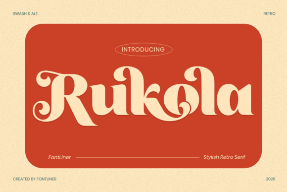 Rukola: A Serif Typeface with Vintage Soul