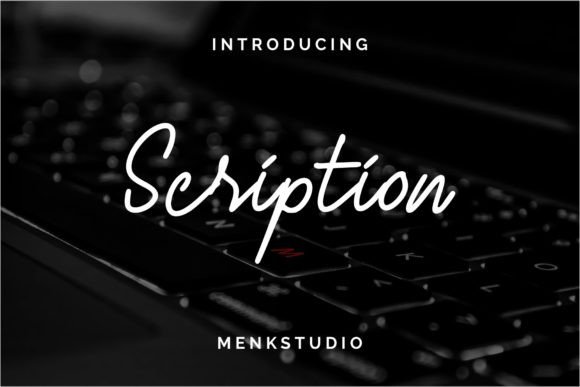 Scription: An Elegant Handwritten Font for Timeless Designs