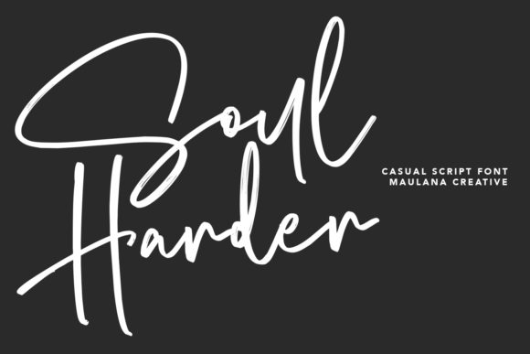 Soul Harder: The Brush Font with Real Character