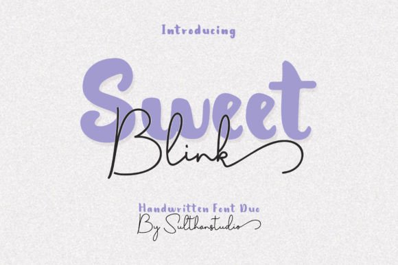 Sweet Blink Duo: A Font for Friendly, Handmade Designs