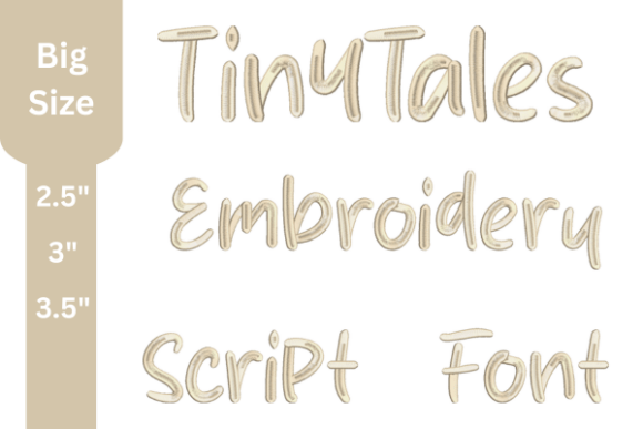 Tiny Tales Script Embroidery Font: A Modern Crafting Essential