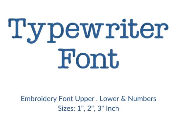 Typewriter Font Embroidery Design: Vintage Charm Meets Modern Stitching